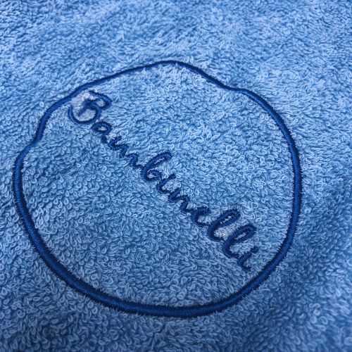 Халат детский для мальчиков Bambinelli с капюшоном р.134–140 голубой 