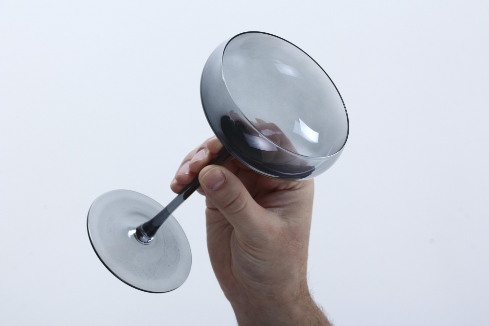 Бокал для шампанського Fiora Gloss Grey скло 265 мл 1 шт.