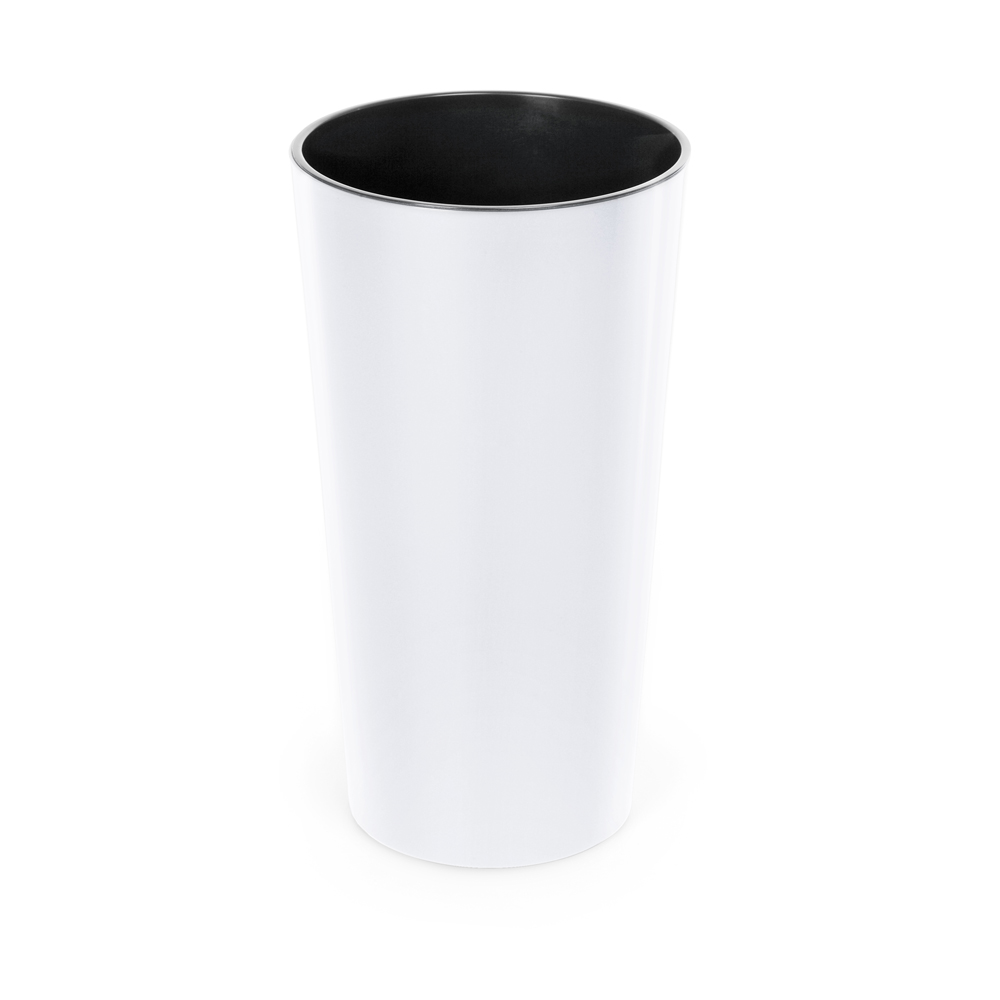 Вазон пластик LILIA круглий білий глянець 9,5 л Ламела (9055364)