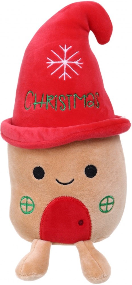 М'яка іграшка HW Різдвяна Хатинка 26 см бежево-червоний DT251286-10.5