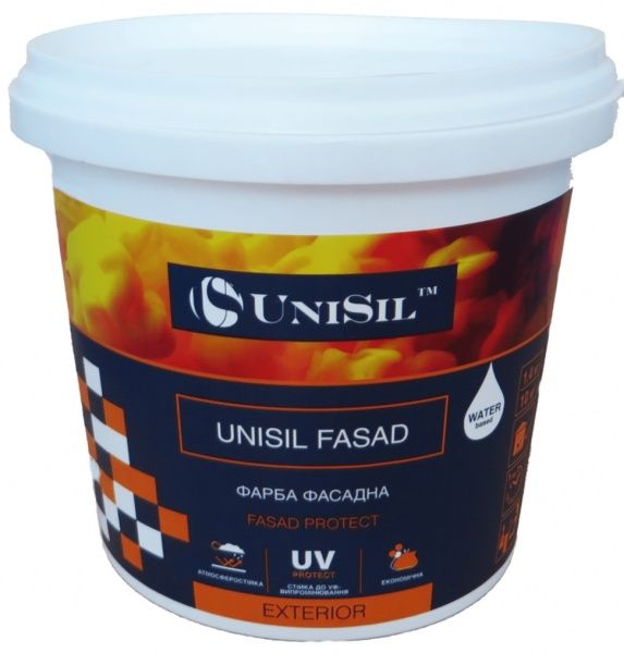 Краска фасадная акриловая UniSil Unisil Fasad белый 3,5кг 
