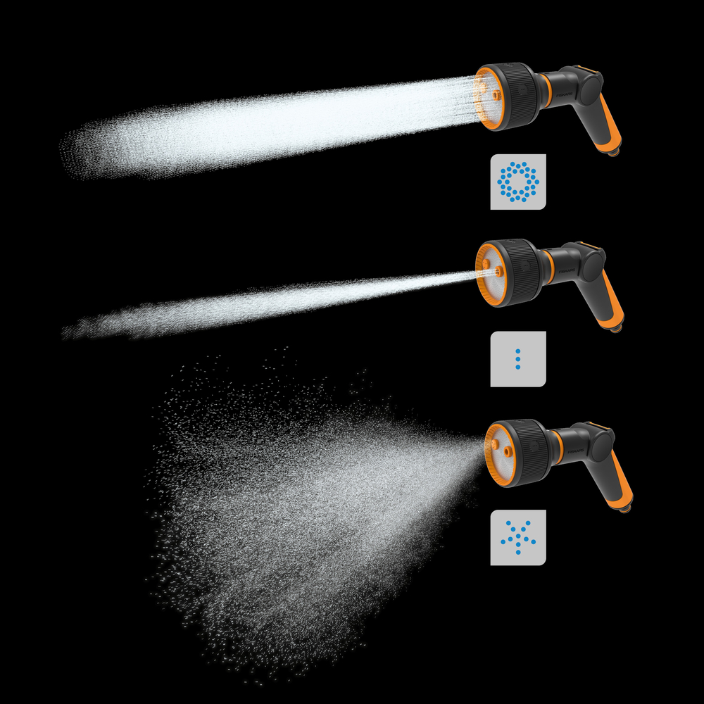 Пістолет-розпилювач Fiskars для поливу 3 функції CF