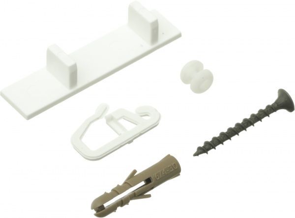 Комплект фурнітури ОМіС до стельового карнизу ОМ2 набірний 300 см білий 