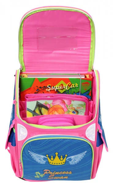 Ранец школьный RAINBOW Swan Princess 34x26x13 см 8-505