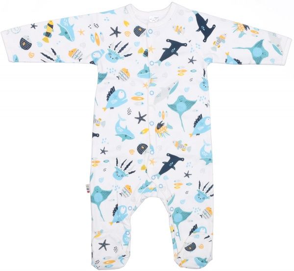 Комбинезон детский ТМ Софія Atlantic р.80 белый с голубым 210180 