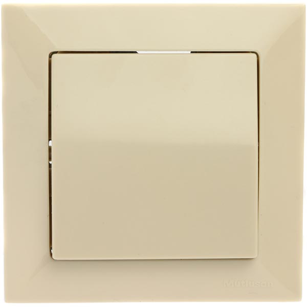 Выключатель одинарный Mutlusan Candela кремовый