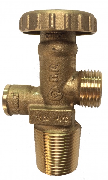 Вентиль Cavagna пропановый баллонный с клапаном 