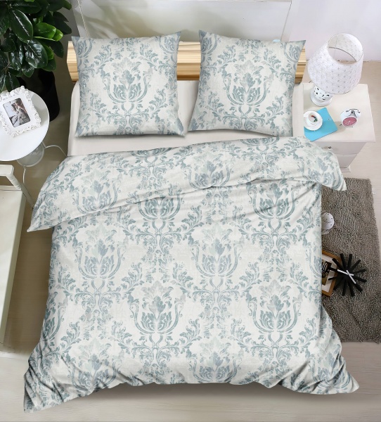 Комплект постільної білизни Firmi 1,5 білий із принтом La Nuit 