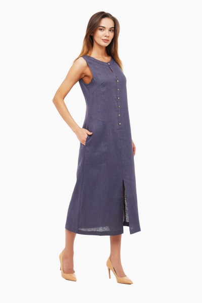 Сукня Галерея льону Брідж р. 42 темно-сірий 0115/42/1483 