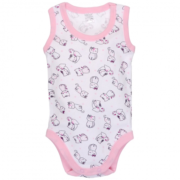 Полукомбинезон для девочки Татошка р.74 белый с розовым 1405217кшб 