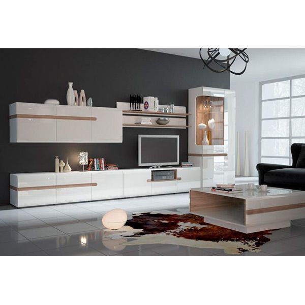 Комод Meble Wojcik Linate 51 RTV 3D LTK-02 трюфель/альпійський білий