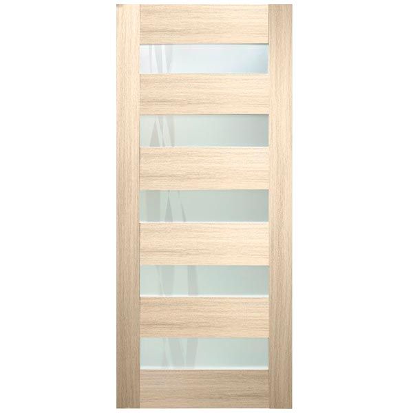 Двері полотно Оміс 70 см ліана білий зі склом