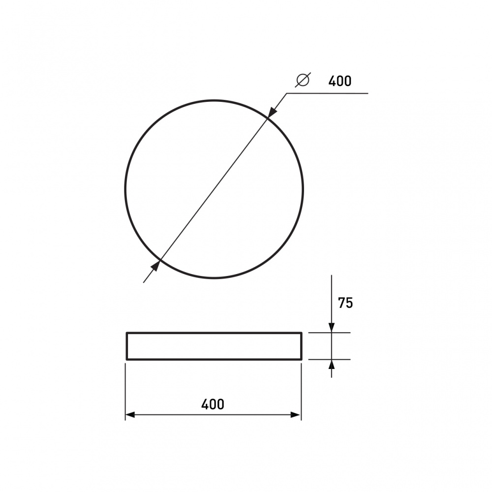 Светильник настенно-потолочный Eurolamp 48 Вт белый LED-SL-48W-T27
