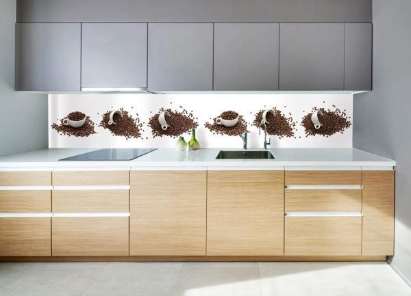 Наклейка на кухонный фартук Zatarga Чашки кофе Z180092 65x250 см