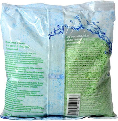 Соль для ванны Желана с пеной Зеленый чай 500 г