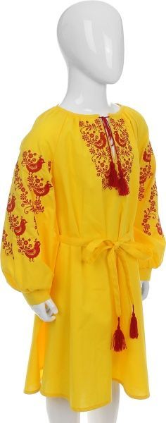 Платье Эдельвика 140 желтый 166-19/00 