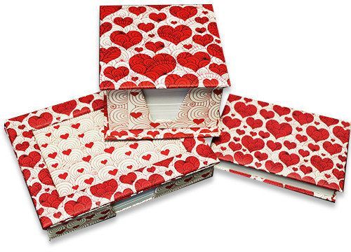 Бумага для заметок в подставке Фоторамка Сердечки