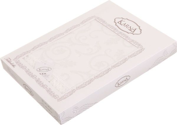 Скатерть KDK 140x180 см кремовый Karna 
