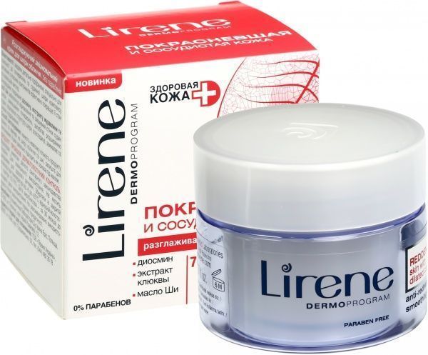 Крем день-ніч Lirene Здорова шкіра+ для почервонілої та судинної шкіри 50 мл