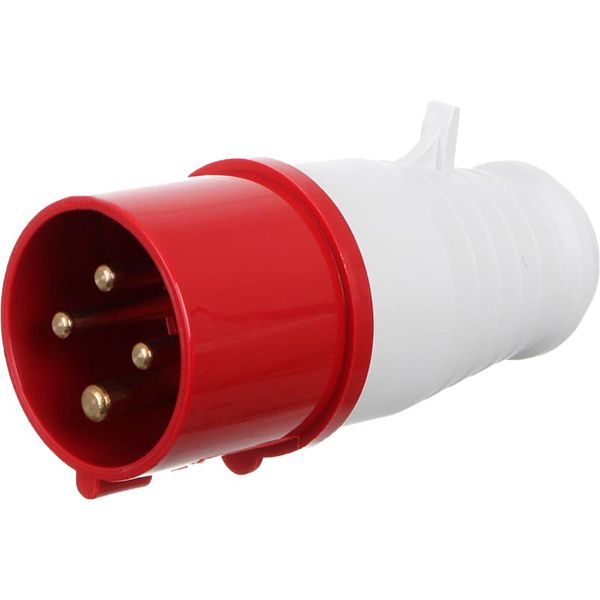 Вилка электрическая силовая с заземлением UP! (Underprice) 3p+PE (014) 380В 16А IP44 серый