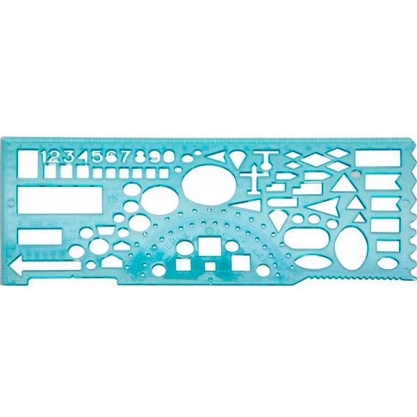 Линейка 20 см офицерская Economix