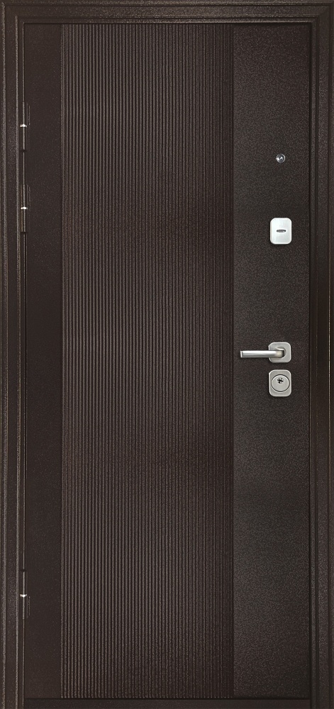 Дверь входная Двері БЦ Хотин (спил коньячный) медь 2050x960 мм левая