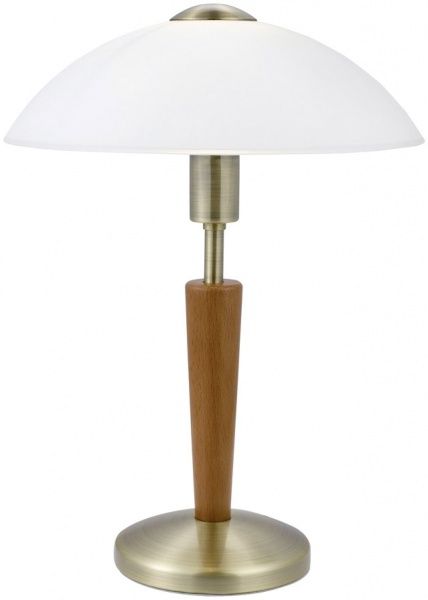 Настольная лампа декоративная Eglo SOLO 1 1x60 Вт E14 никель 87256 