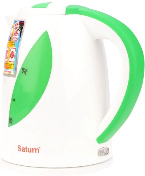 Электрочайник Saturn ST-EK8435 White/LGreen 