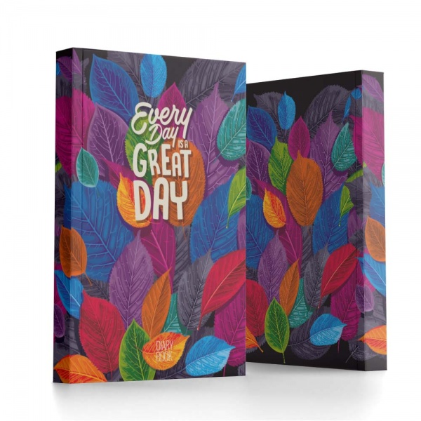 Ежедневник недатированный серия с матовой ламинацией и УФ-лаком 320 страниц клетка Аркуш Art A5