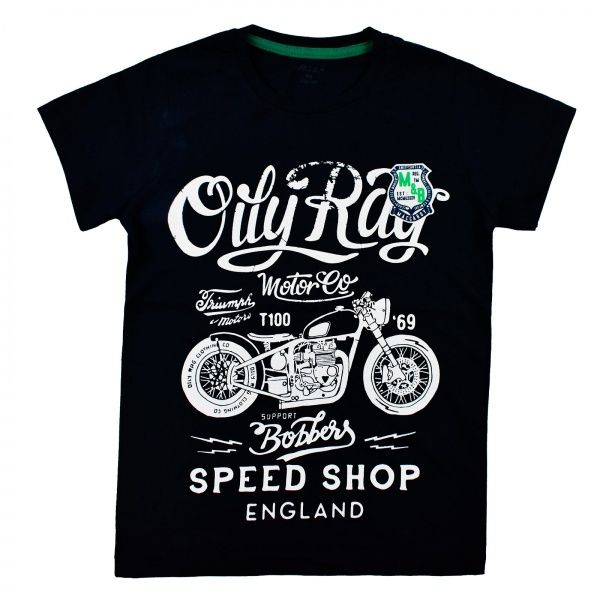 Футболка для хлопчика AKKUZU kids Oil Ray 9131 р.146 темно-синій 