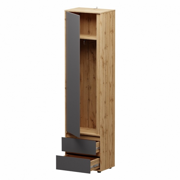 Пенал SOKME Nitro Soft дуб вотан/сірий 