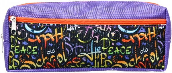 Пенал на молнии Graffit Стрит арт Lider разноцветный