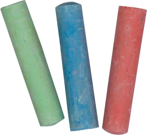 Крейда шкільна кольорова кругла 3 кольори 23x107 мм 7606 CLASS