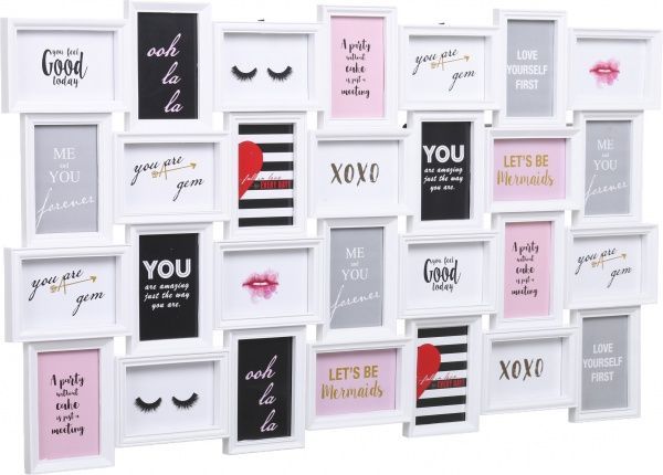 Колаж BB12-124001 28 фото 10x15 см білий 