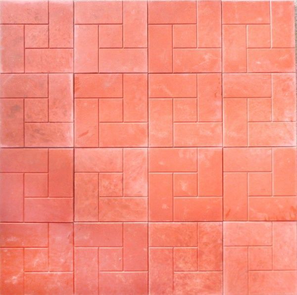 Тротуарна плитка Гранпліт Паркет червона 300х300х30