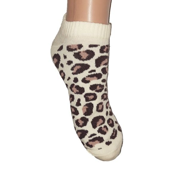 Шкарпетки жіночі ZOZ Леопард р. 23 молочний 1 пар 