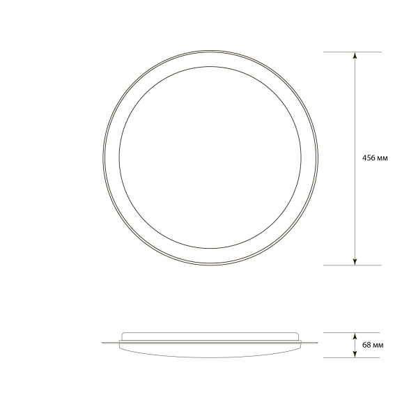 Світильник стельовий Светкомплект SG-455 50 Вт чорний 2800-6000+RGB К 
