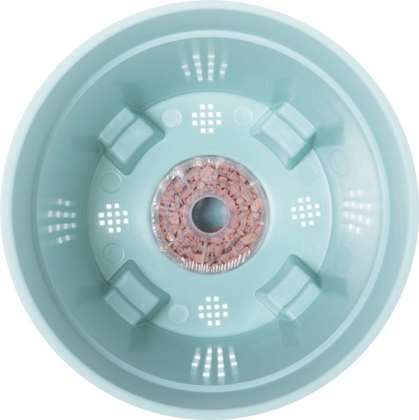 Горщик пластиковий Santino Latina круглий 5,6л світло-блакитний (L3 NEF) 