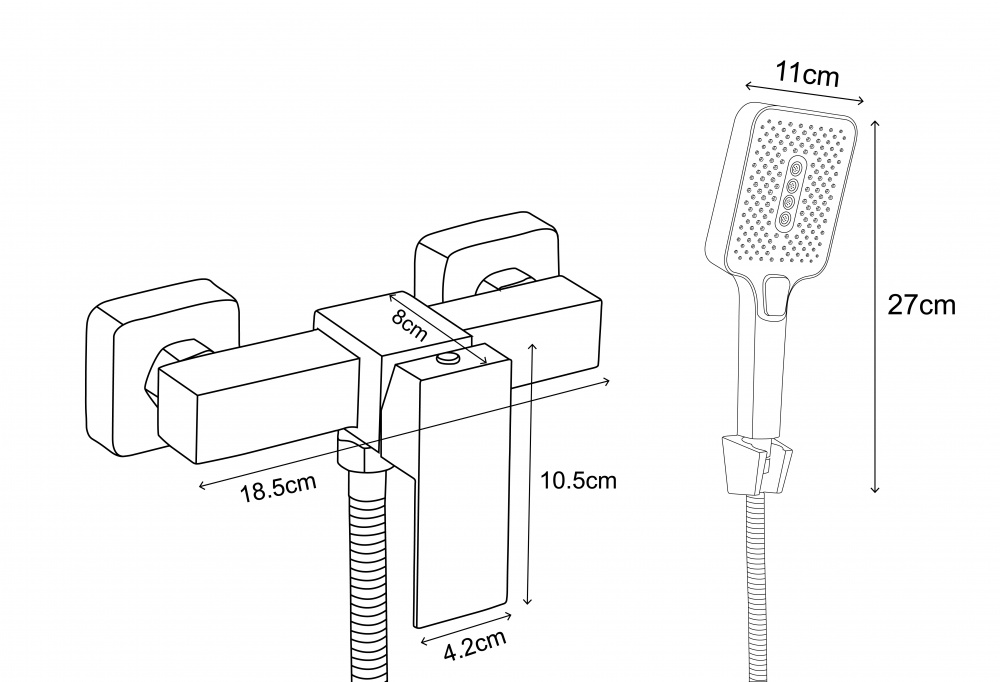 Змішувач для душу Mixxen Бостон-2 MXKP0789