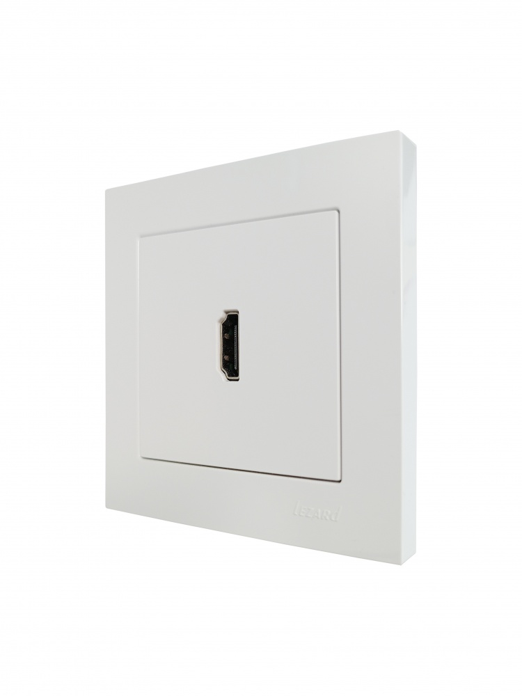 Механизм розетки HDMI Lezard Vesna белый 742-0288-203