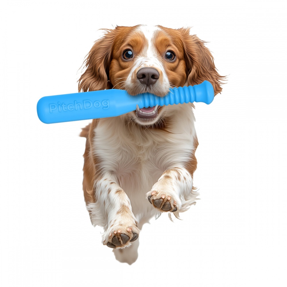 Іграшка для собак PitchDog біта для апортування 35 см блакитна