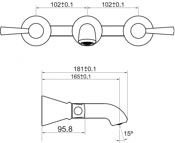 Змішувач для умивальника Imprese Podzima Zrala ZMK02170803