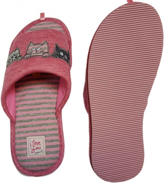 Тапки домашние Gemelli Трио 2 р. 36 розовый 