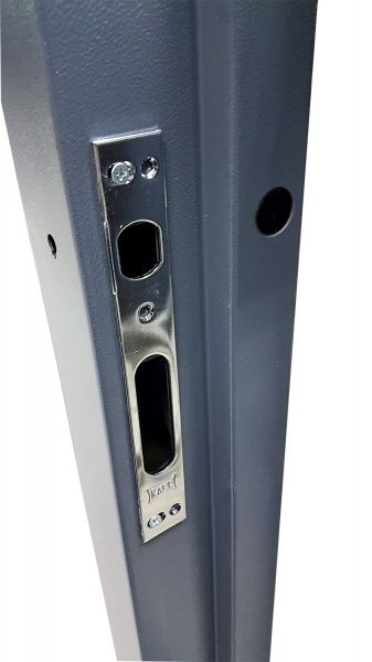 Двері вхідні Булат Престиж 172 бетон антрацит 2050x950мм праві