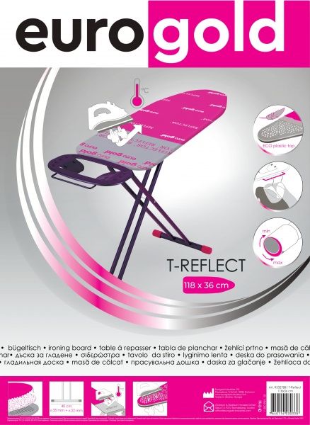 Гладильная доска Eurogold T-REFLECT (E) 120х38 см 