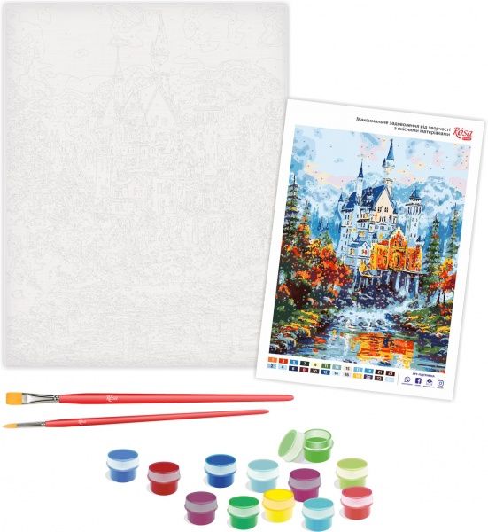Картина по номерам Сказочный замок 35х45 см Rosa Start 