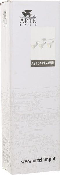 Спот Arte Lamp Ciclone 3x40 Вт E14 белый A9154PL-3WH 