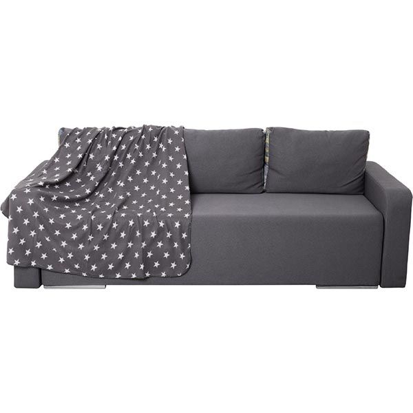 Плед флісовий Underprice Зірки на сірому 130x170 см