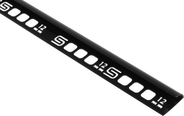 Кутник для плитки Salag зовнішній ПВХ 12024 12 мм 2,5м темний