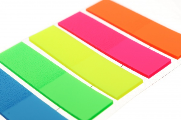 Индексный разделитель 12х44 мм 5 цветов по 25 листов Nota Bene